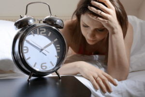Hypnose bei Schlafstörungen, Frau mit Schlafstörung
